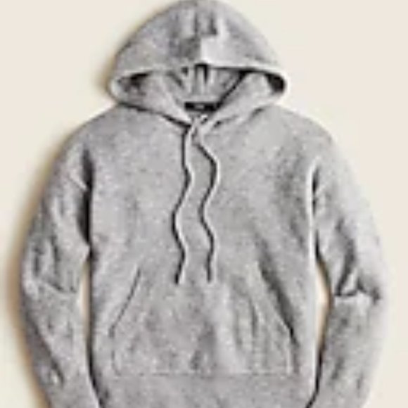 J. Crew Hoodie Sweater in Super Soft Yarn - Large/Heather Graphite - Picture 5 of 5